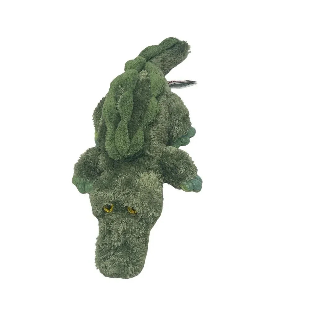 Vintage Aurora Alligator Crocodile Plush 9.5" Green Animal Stuffed Toy